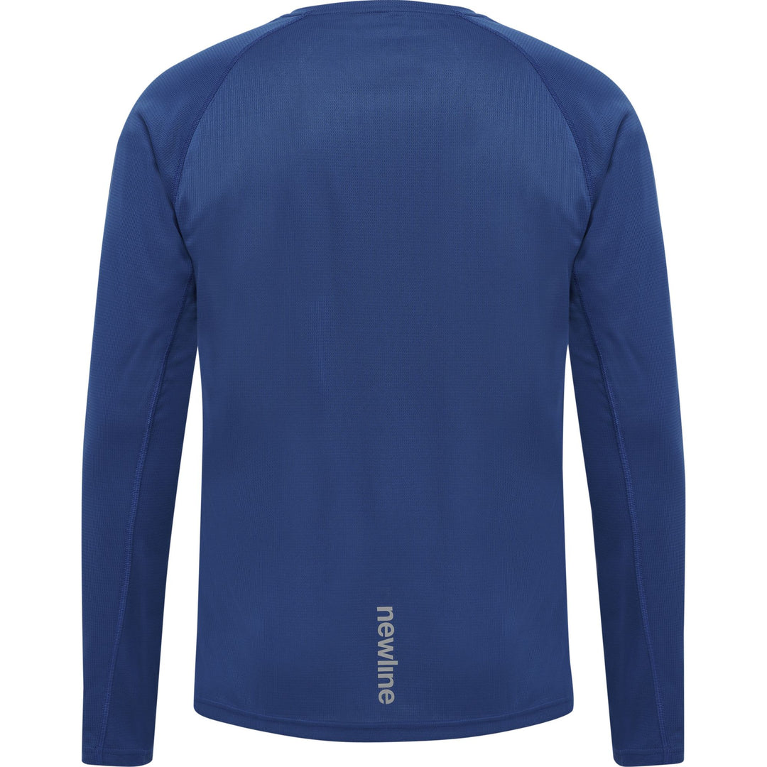 newline Men Core Running T-Shirt L/S - true blue