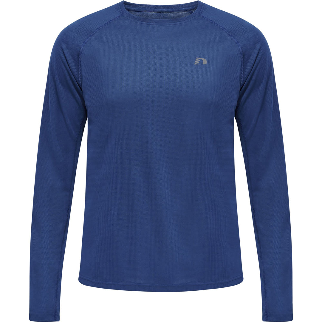 newline Men Core Running T-Shirt L/S - true blue