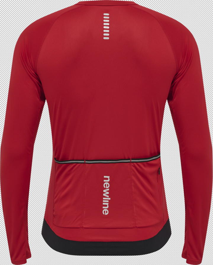 newline Mens Core Bike L/S Jersey - tango red