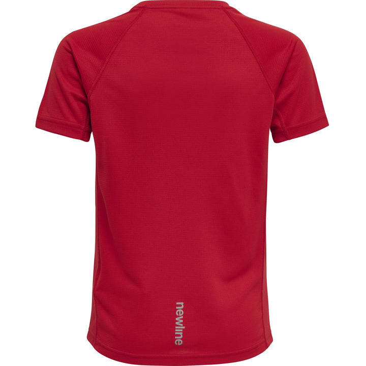 newline Kids Core Running T-Shirt S/S - tango red