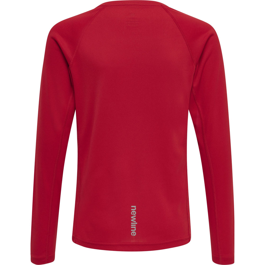 newline Kids Core Running T-Shirt L/S - tango red