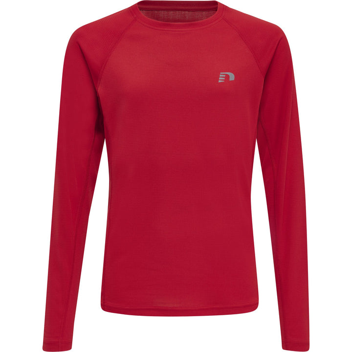 newline Kids Core Running T-Shirt L/S - tango red