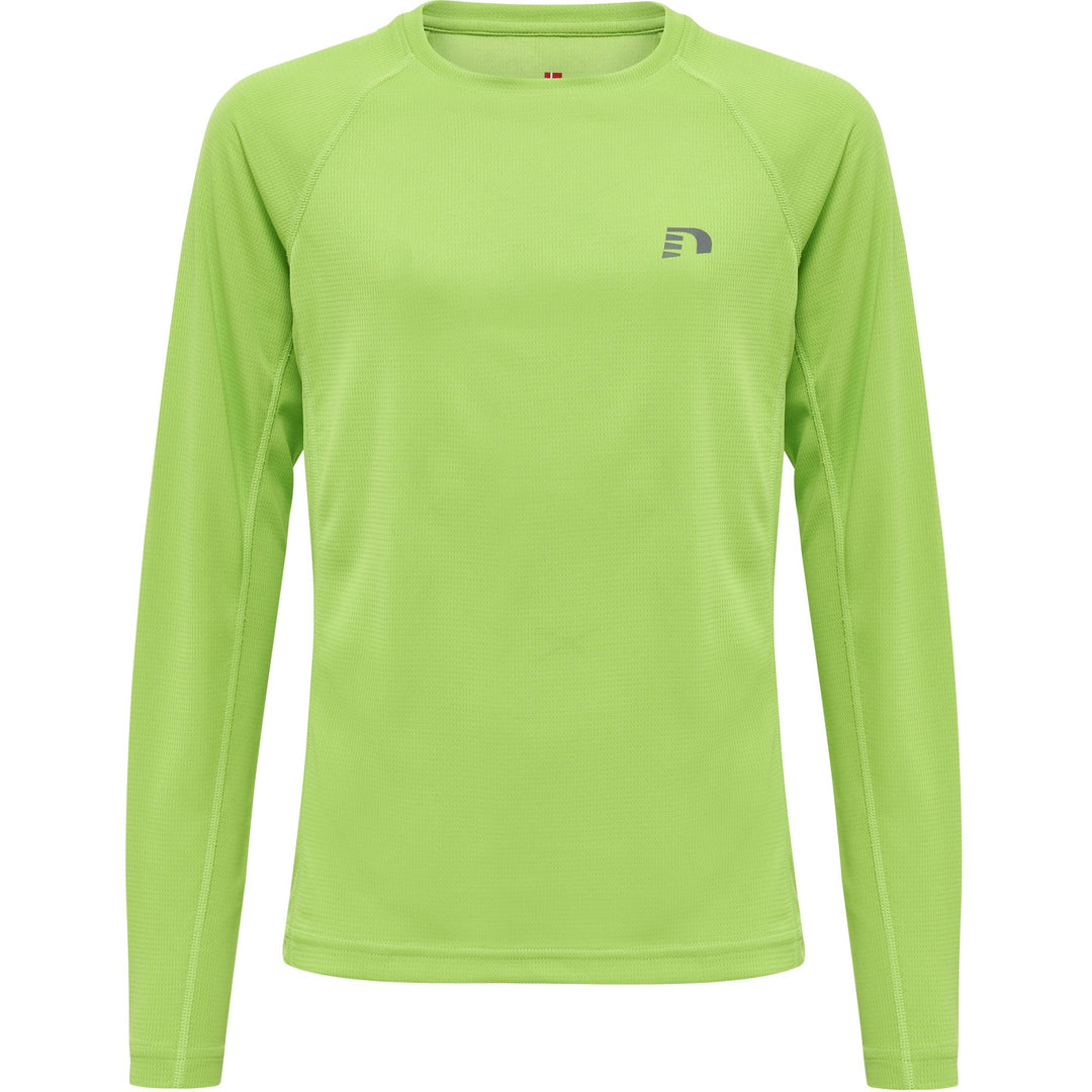 newline Kids Core Running T-Shirt L/S - green flash