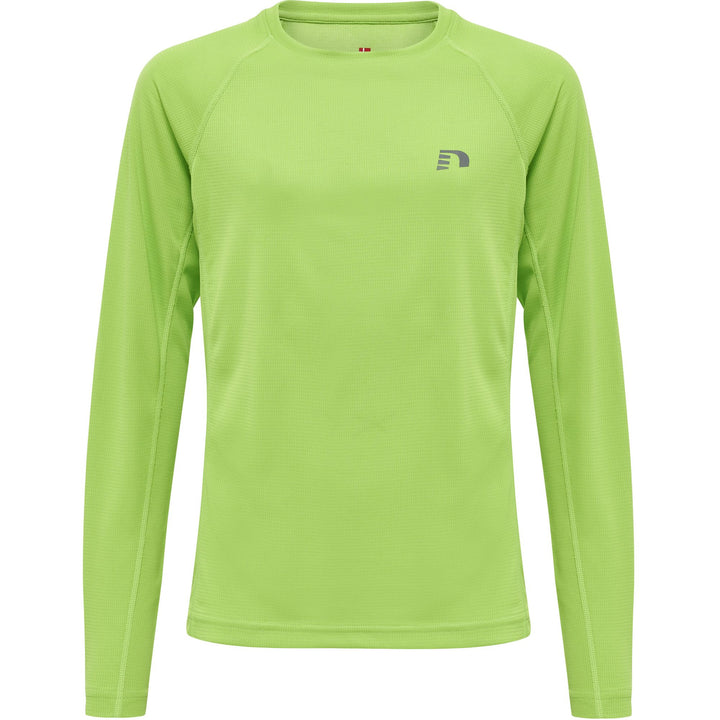 newline Kids Core Running T-Shirt L/S - green flash