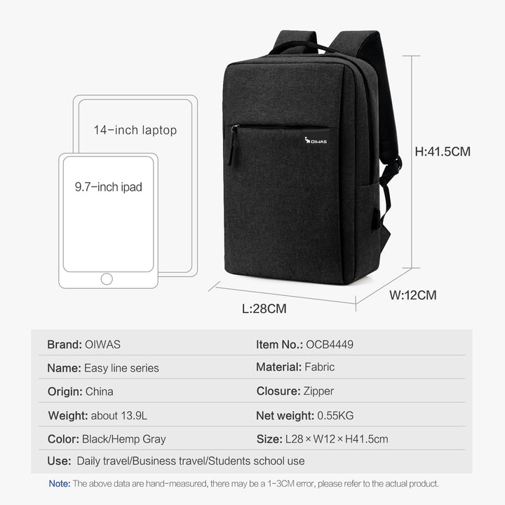 Oiwas Rucksack-Schwarz Ocb4449_01