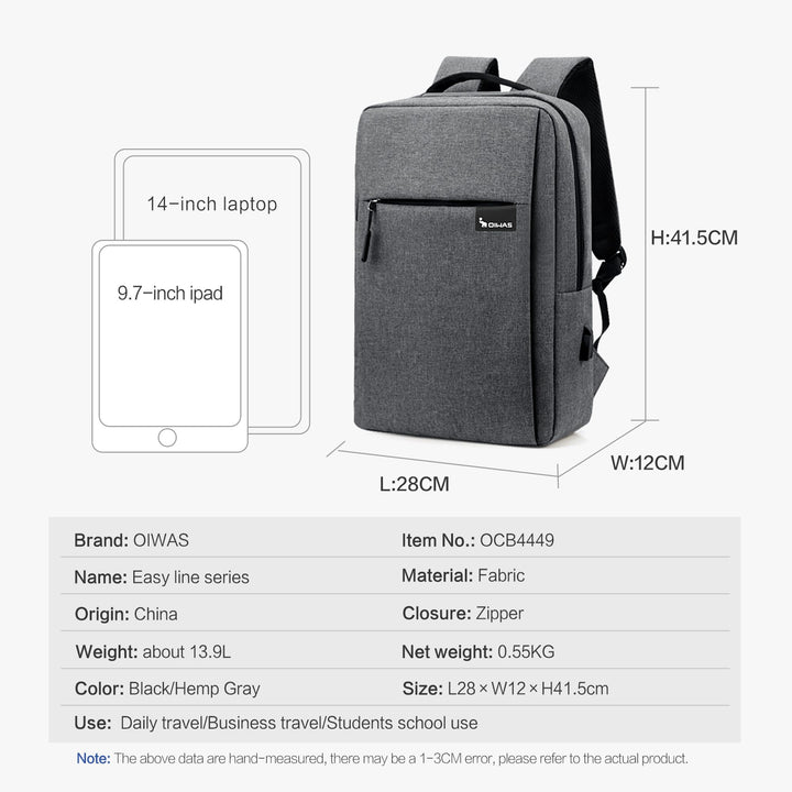 Oiwas Rucksack-Grau Ocb4449_03