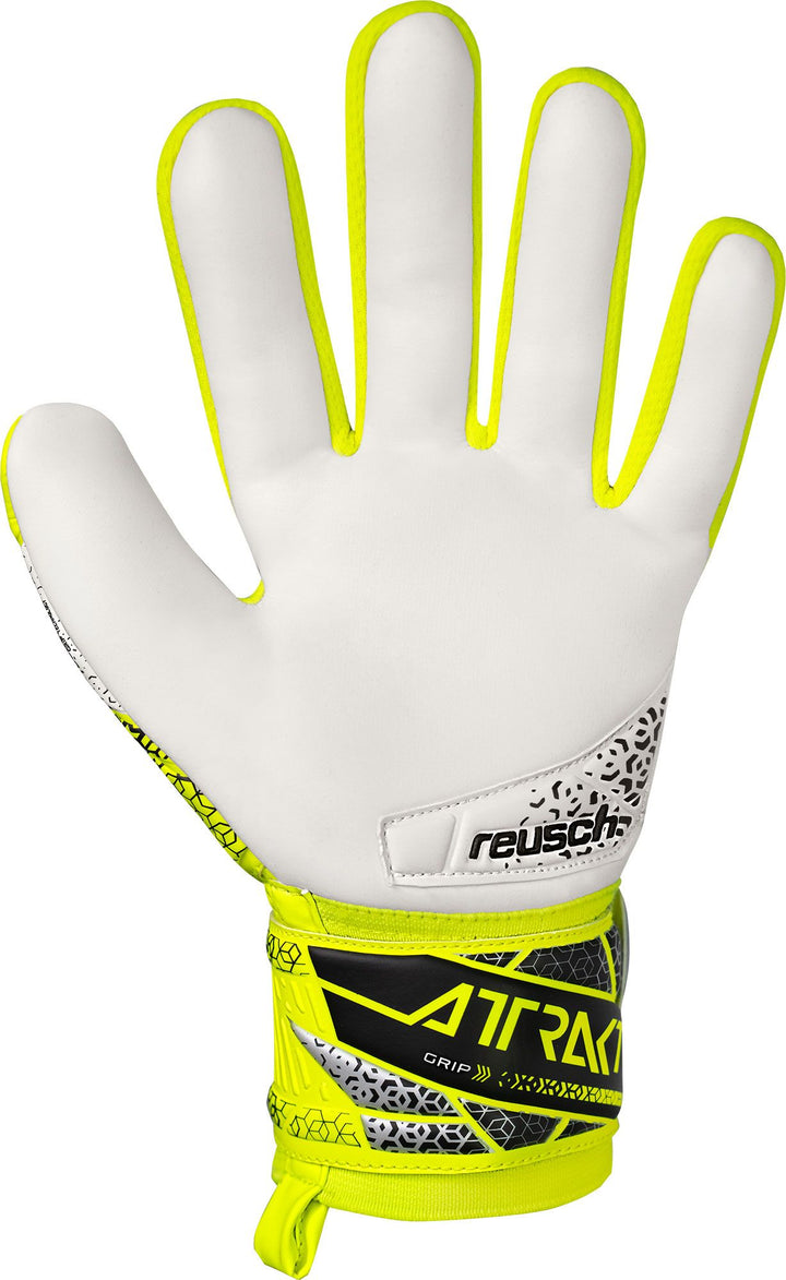 Reusch Attrakt Grip - safety yellow / silver