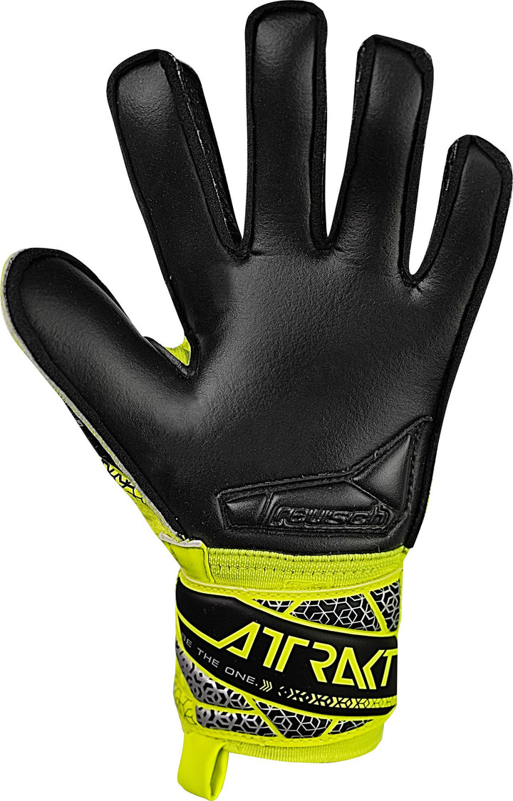 Reusch Attrakt Silver Junior - safety yellow / silver / black