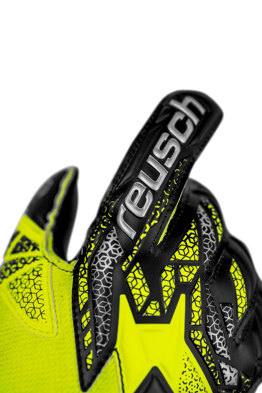 Reusch Attrakt Silver Junior - safety yellow / silver / black
