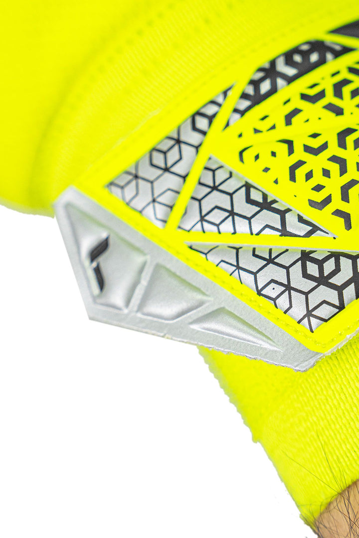 Reusch Attrakt Starter Solid Junior - safety yellow / silver