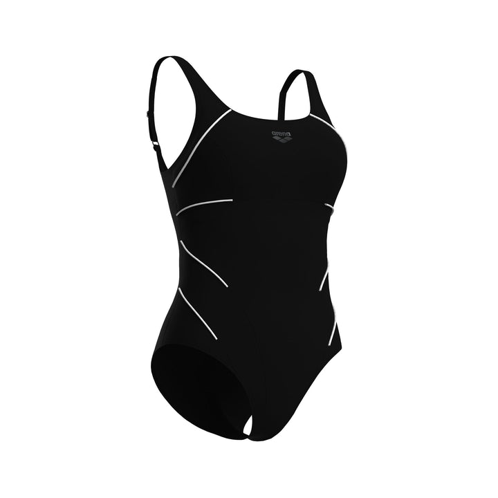Arena W Jewel One Piece Low C Cup R - black-white