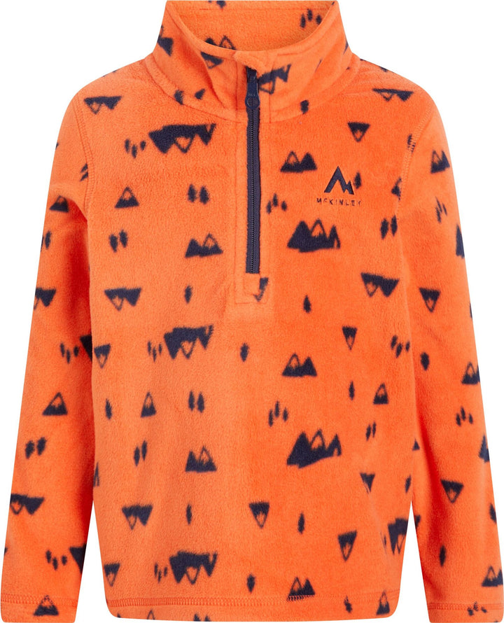 Mc KINLEY KK.-Shirt Tibo II kds - AOP/ORANGE DARK