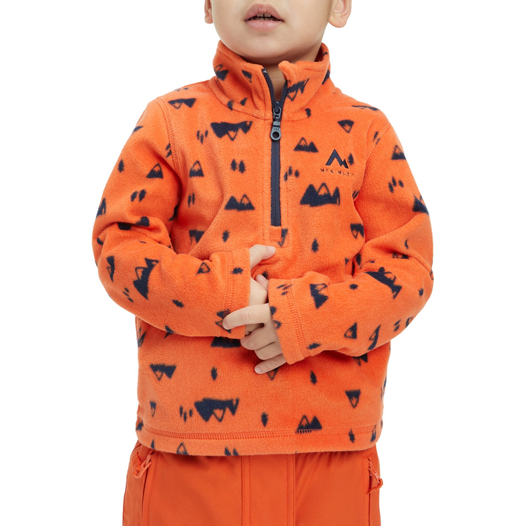 Mc KINLEY KK.-Shirt Tibo II kds - AOP/ORANGE DARK