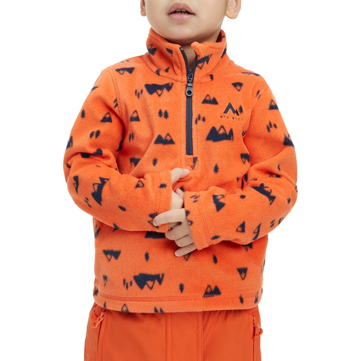 Mc KINLEY KK.-Shirt Tibo II kds - AOP/ORANGE DARK