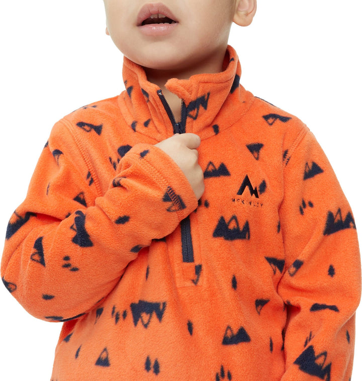Mc KINLEY KK.-Shirt Tibo II kds - AOP/ORANGE DARK