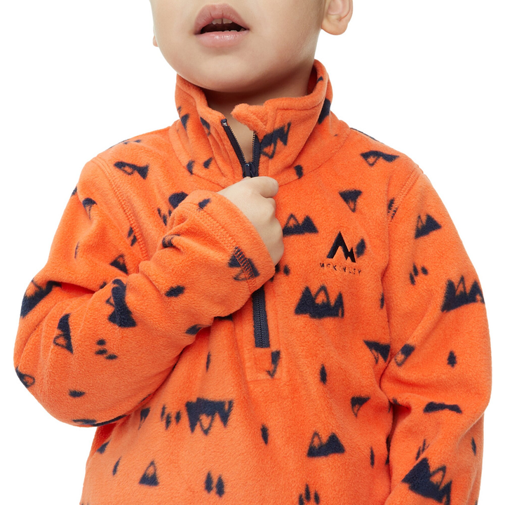 Mc KINLEY KK.-Shirt Tibo II kds - AOP/ORANGE DARK