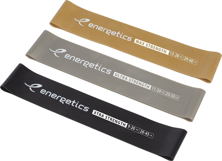 Energetics Gymnastik-Band Mini Bands Set Pro 1.0 - black/silver/gold