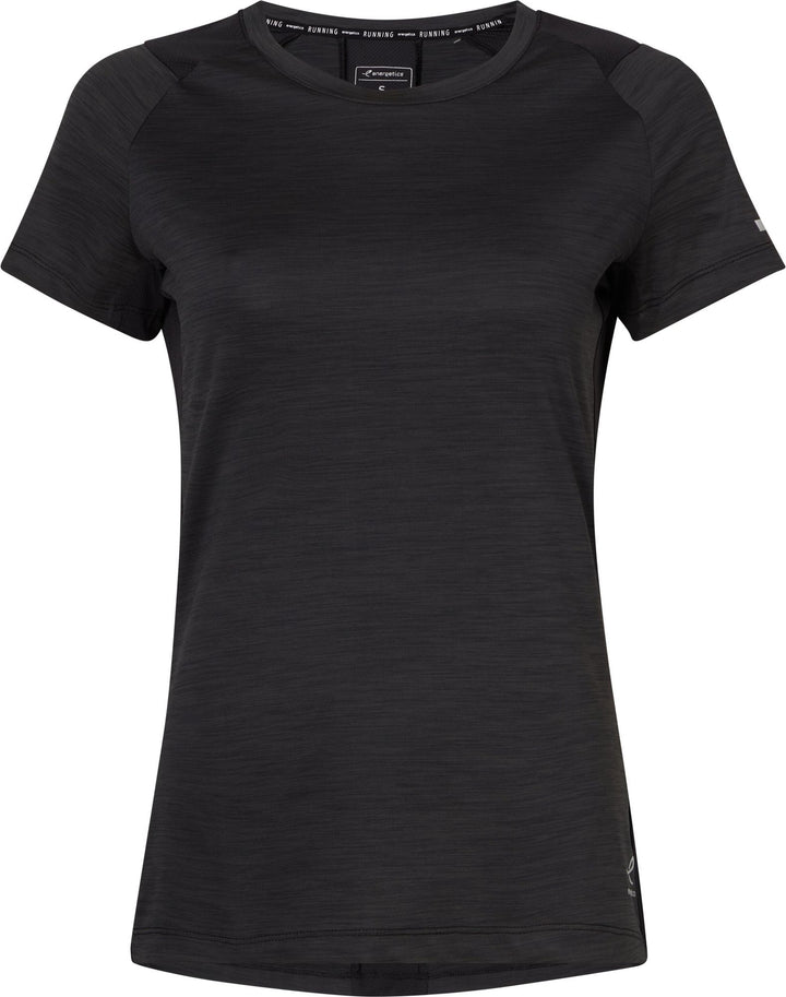 Energetics Da.-T-Shirt Evii Ss W - melange/black/black