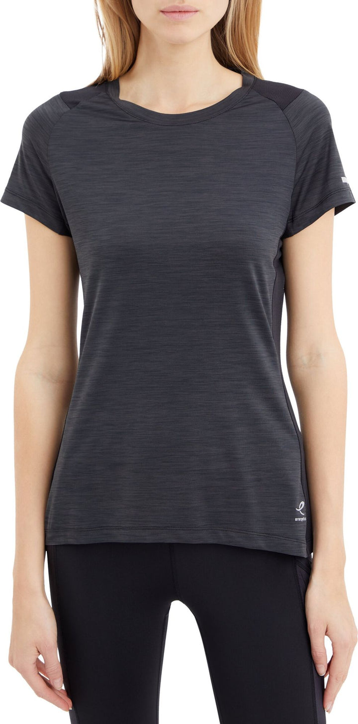 Energetics Da.-T-Shirt Evii Ss W - melange/black/black
