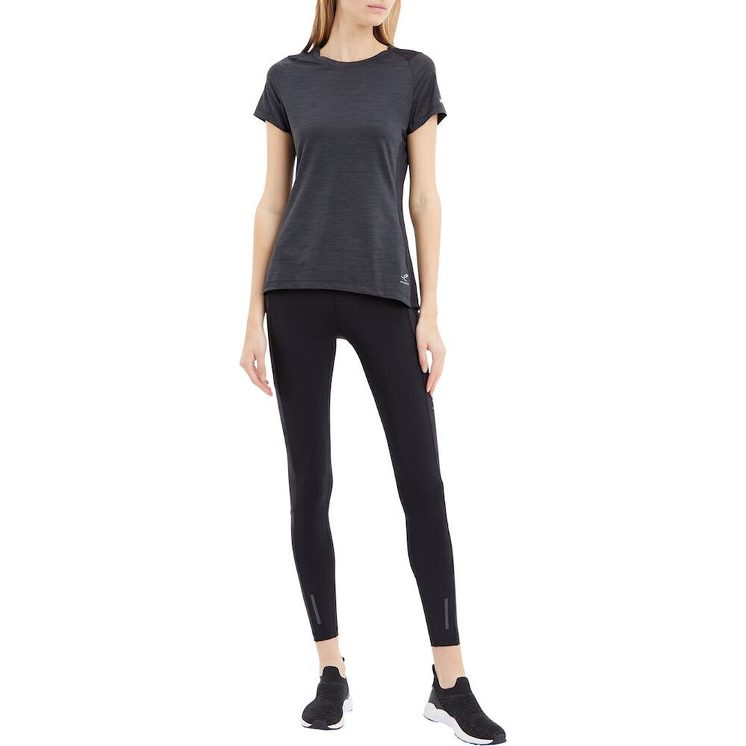 Energetics Da.-T-Shirt Evii Ss W - melange/black/black