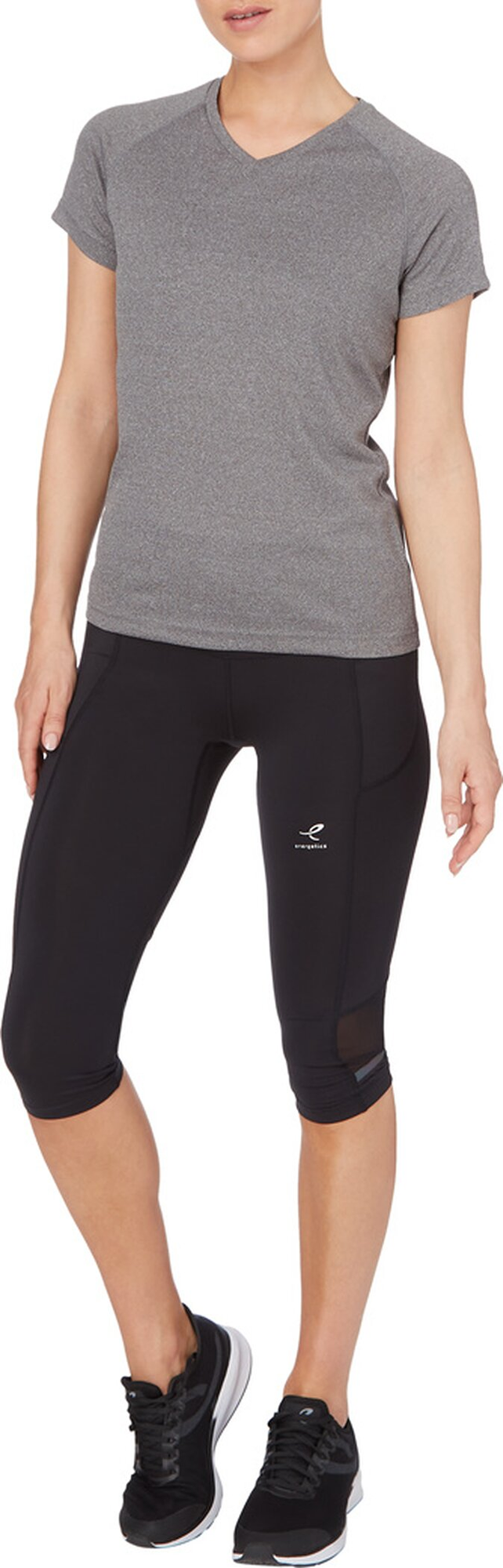 Energetics Da.-T-Shirt Natalja Ss W - melange/anthracite