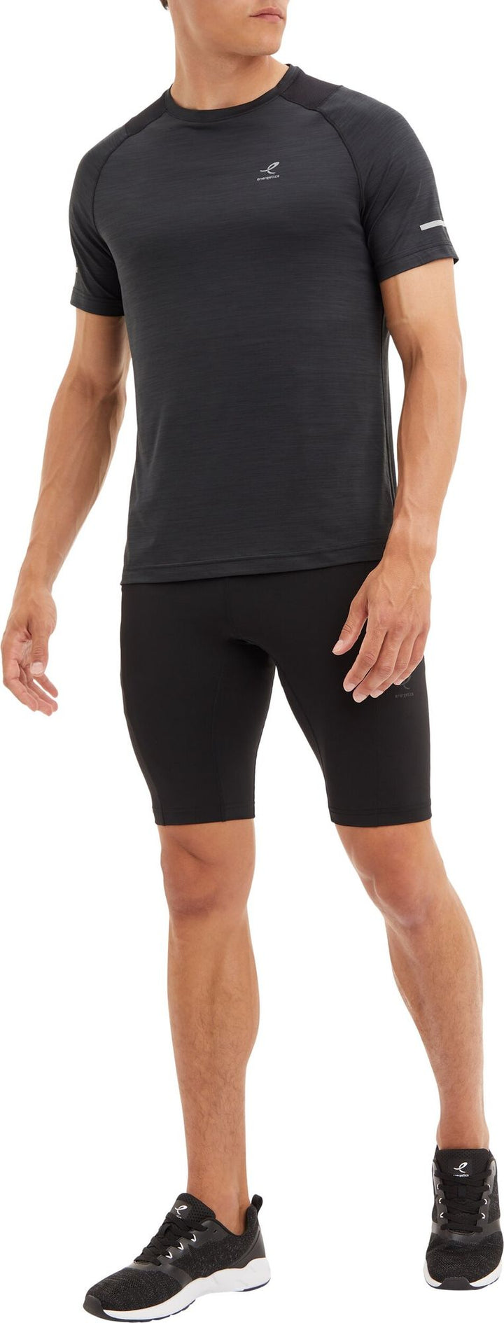 Energetics He.-T-Shirt Ailo Ss M - melange/black/black