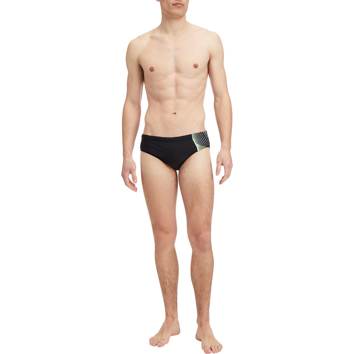 Energetics He.-Badehose Norm Briefs M - black/green lime