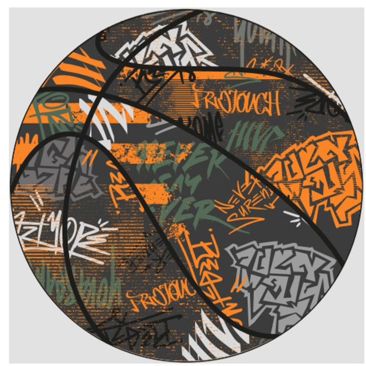 Pro Touch Basketball Harlem 50 Ink - black/orange light/g