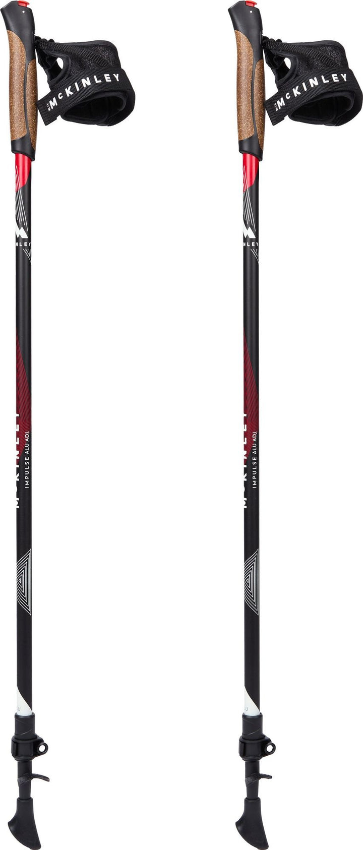 Mc KINLEY NW-Stock Impulse Adj. ALU I - RED/BLACK NIGHT/GREY