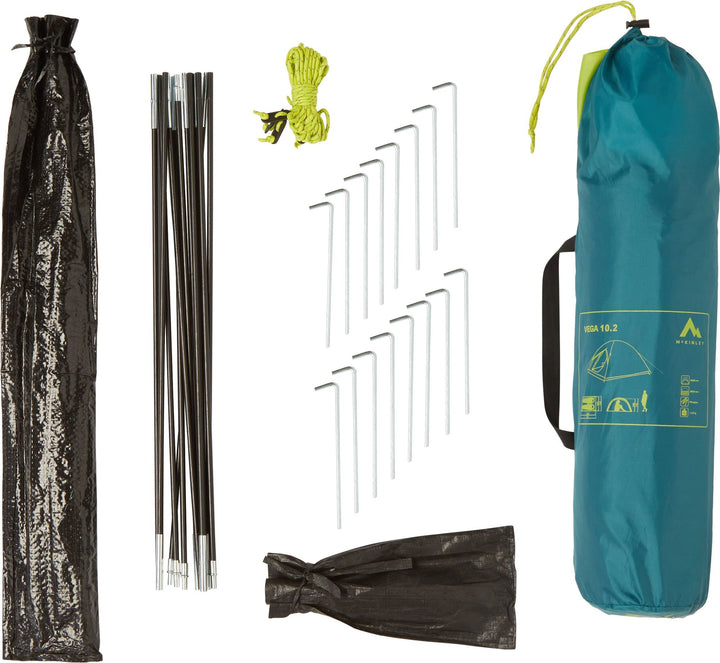 Mc KINLEY Camping-Zelt VEGA 10.2 I - BLUE PETROL/GREEN LI