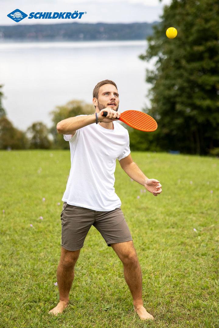Schildkroet Beach / Soft Tennis Set Im Mes,outer Ve - schwarz-rot