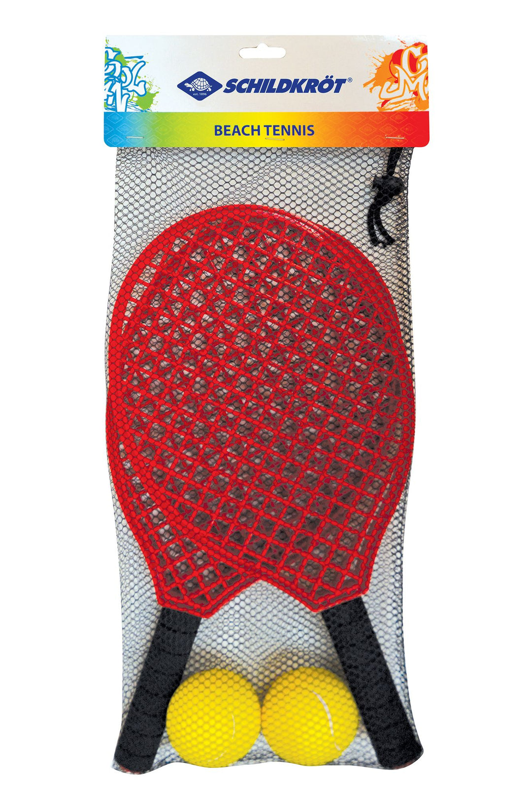Schildkroet Beach / Soft Tennis Set Im Mes,outer Ve - schwarz-rot