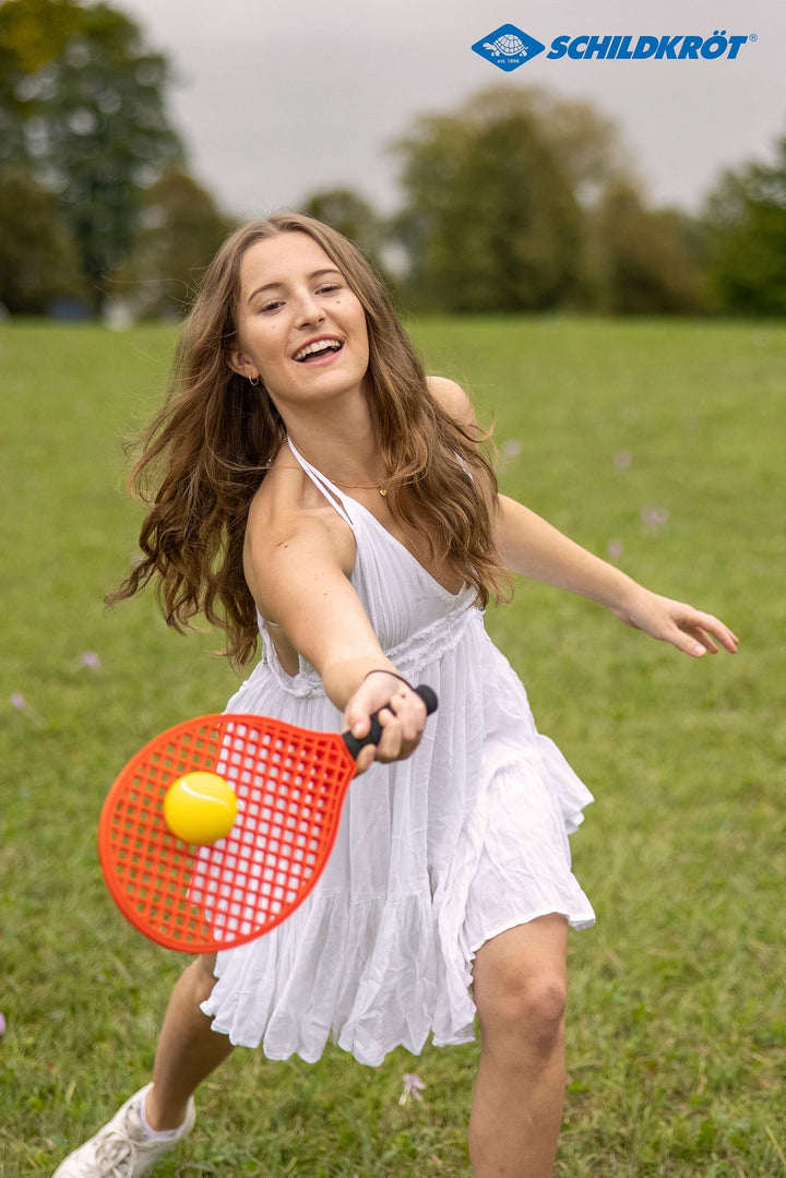Schildkroet Beach / Soft Tennis Set Im Mes,outer Ve - schwarz-rot