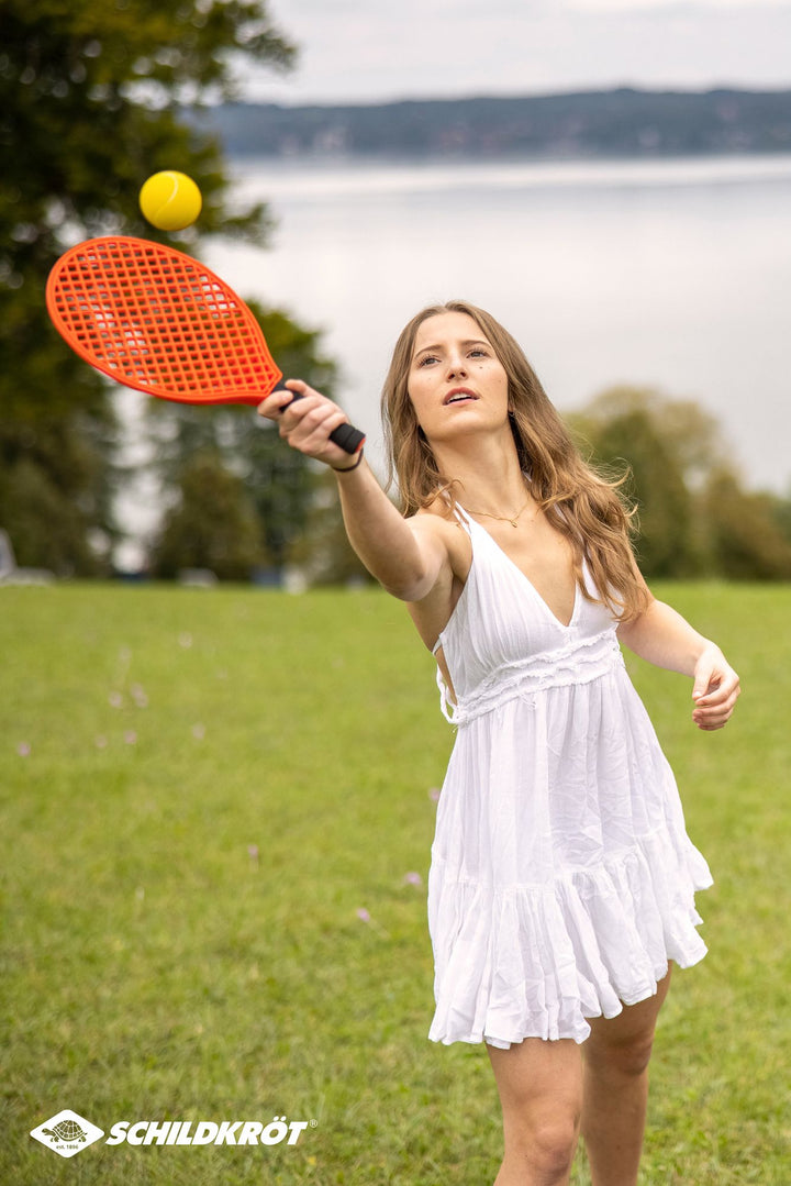 Schildkroet Beach / Soft Tennis Set Im Mes,outer Ve - schwarz-rot