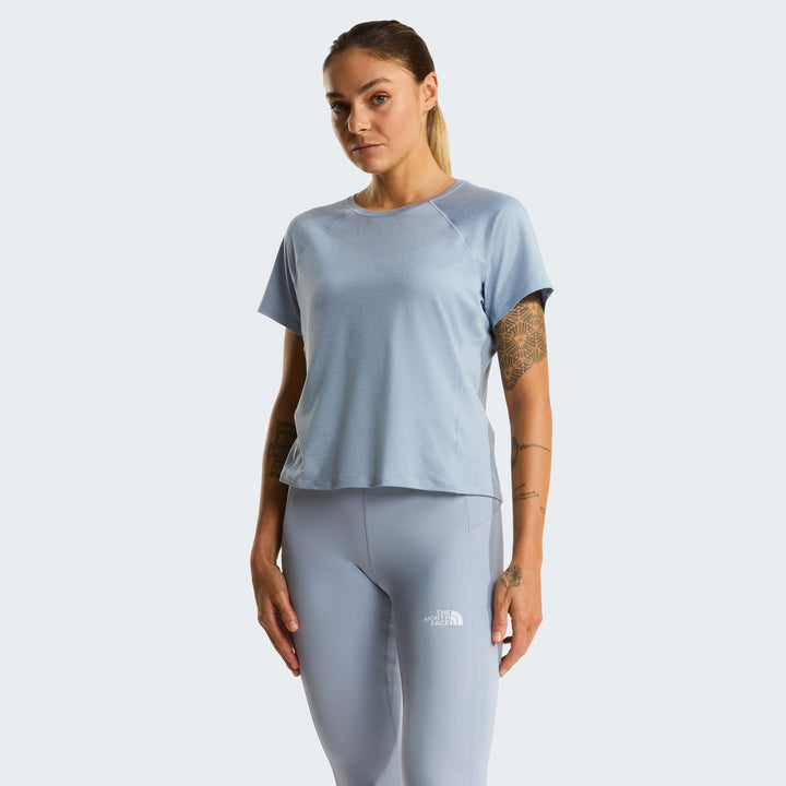 The North Face  W JAIDA SS TEE - FROST GREY LIGHT HEATHE