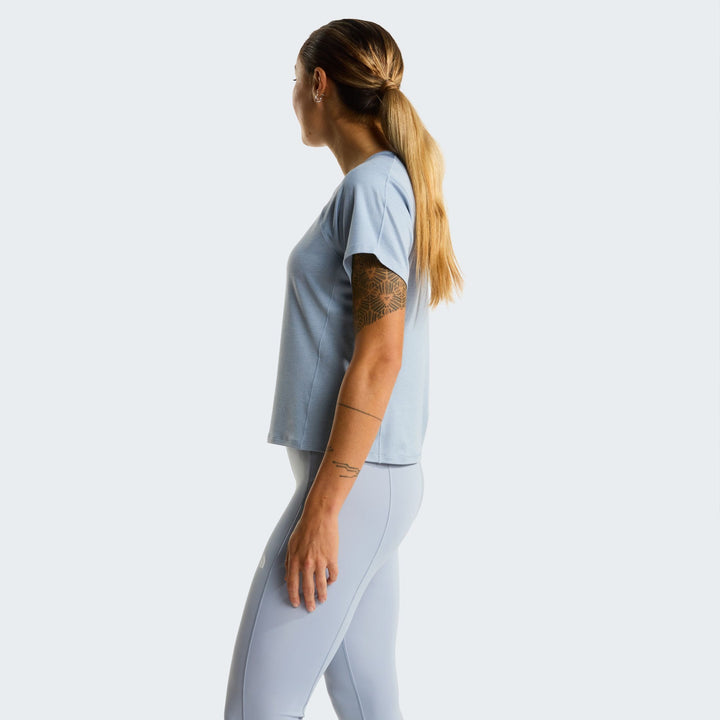The North Face  W JAIDA SS TEE - FROST GREY LIGHT HEATHE