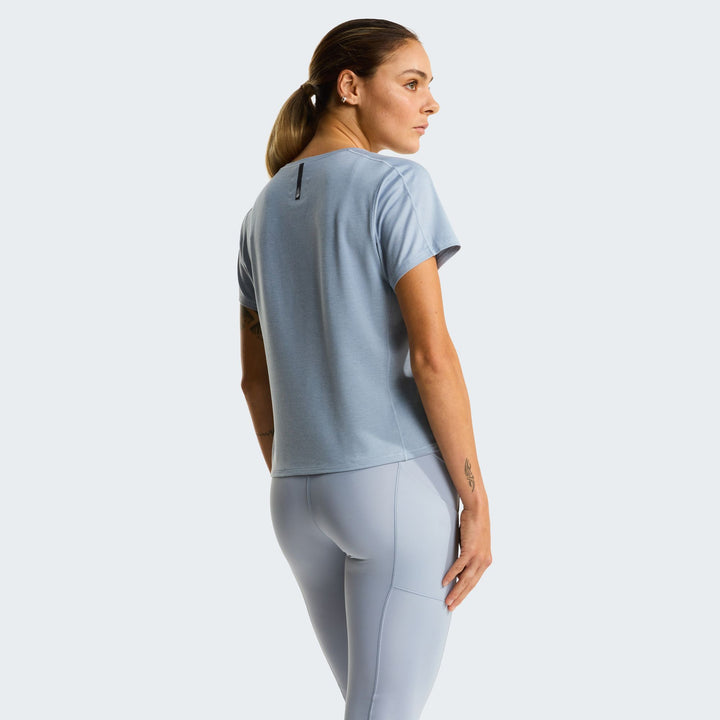 The North Face  W JAIDA SS TEE - FROST GREY LIGHT HEATHE