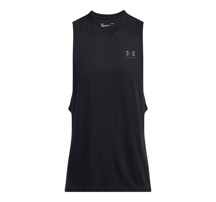 Under Armour Ua Left Chest Cut Off Tank - black