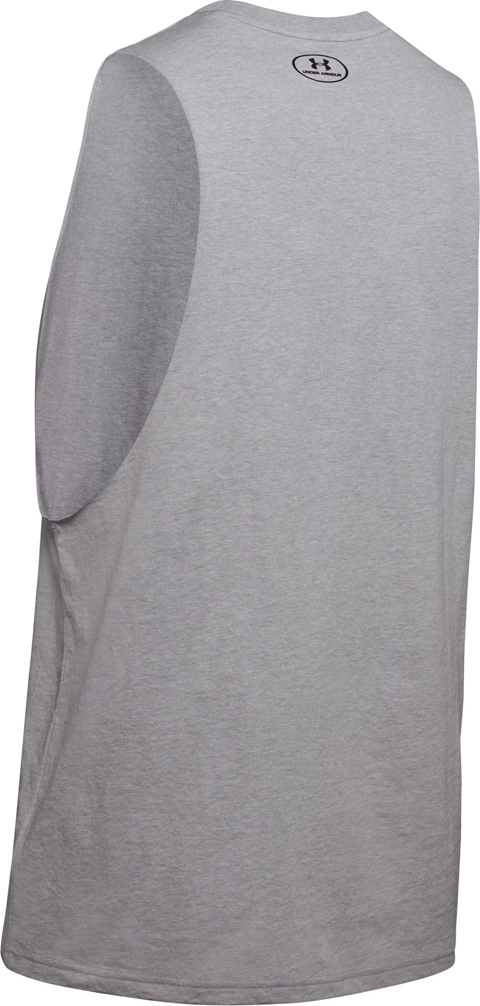 Under Armour Ua Left Chest Cut Off Tank - steel light heather