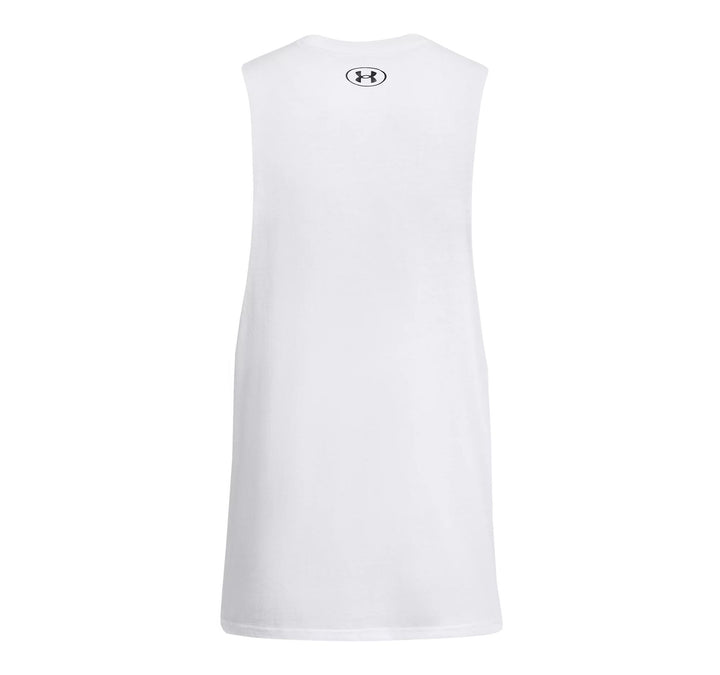 Under Armour Ua Left Chest Cut Off Tank - white