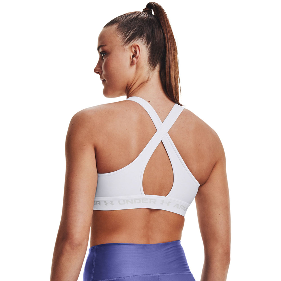 Under Armour Ua Crossback Mid Bra - 100 white