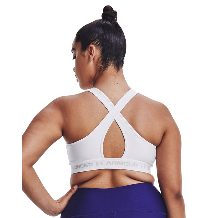 Under Armour Ua Crossback Mid Bra - 100 white