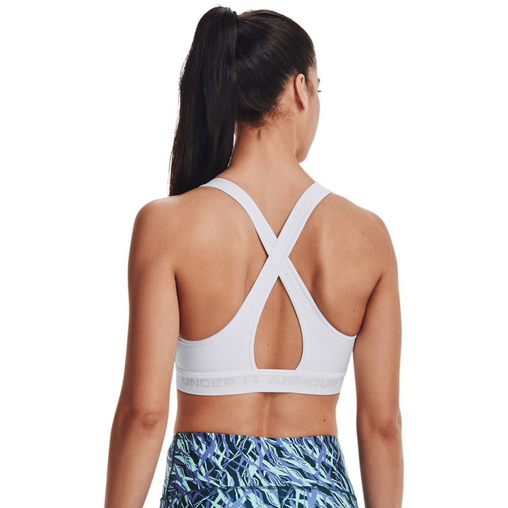 Under Armour Ua Crossback Mid Bra - 100 white