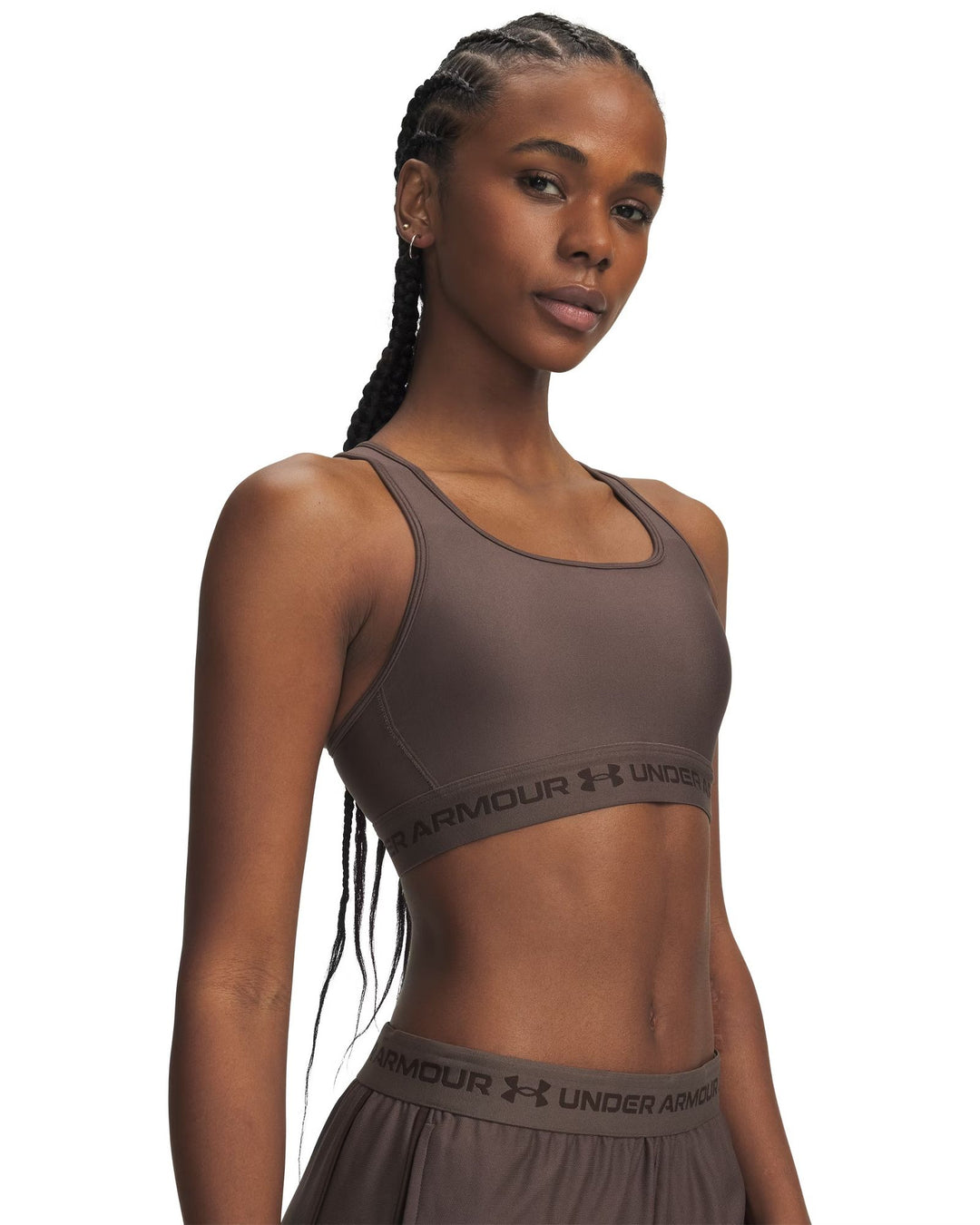 Under Armour Crossback Mid Bra - peppercorn