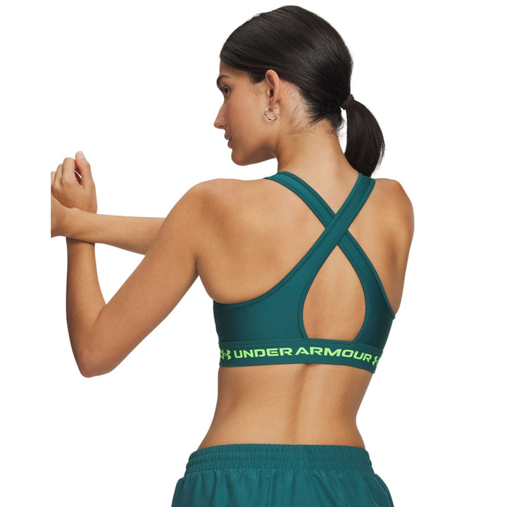 Under Armour Crossback Mid Bra - rack green
