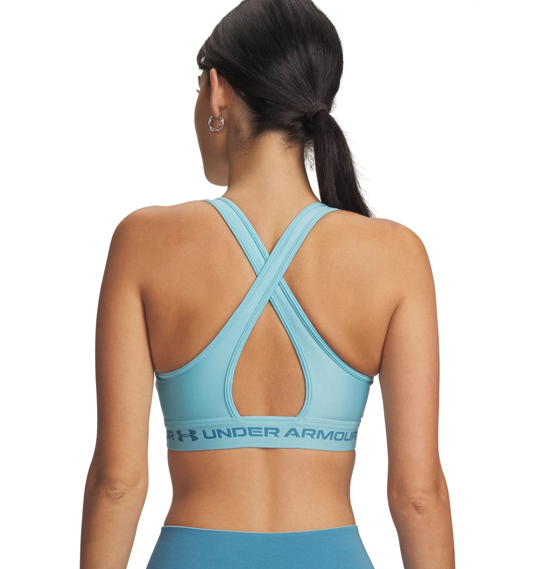 Under Armour Crossback Mid Bra - blue haze