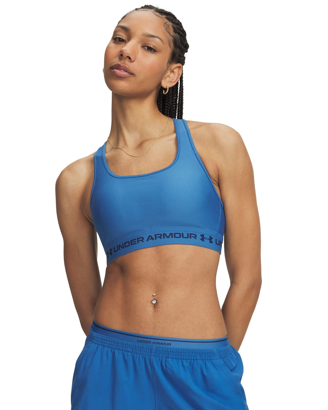 Under Armour Crossback Mid Bra - aegean blue