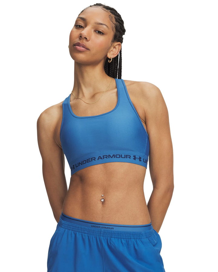 Under Armour Crossback Mid Bra - aegean blue