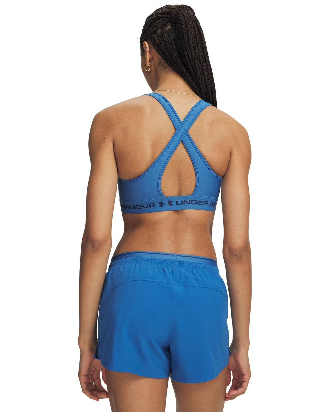 Under Armour Crossback Mid Bra - aegean blue