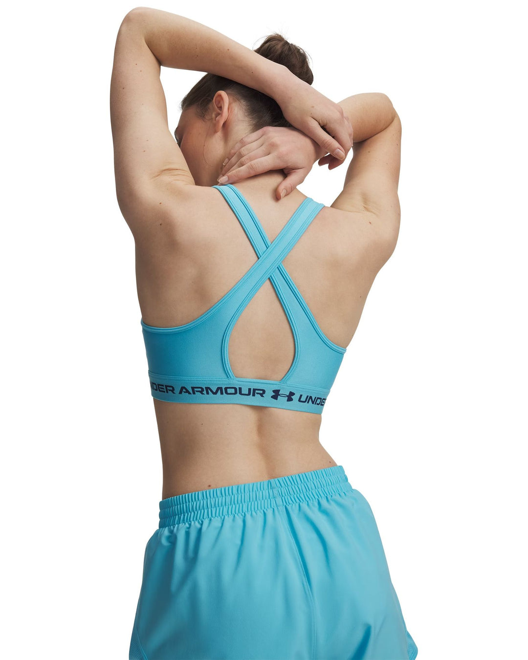 Under Armour Crossback Mid Bra - fresco blue